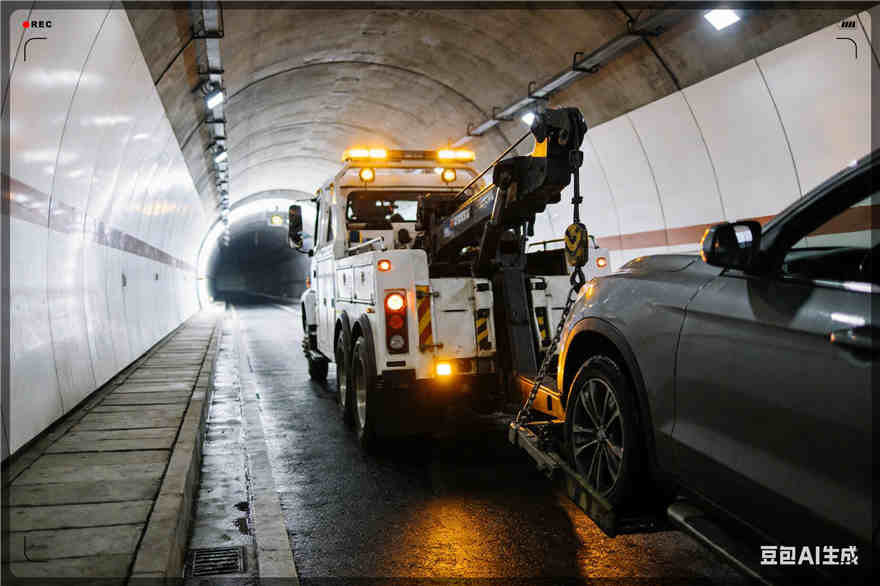 沙坡头道路救援汽车换轮胎